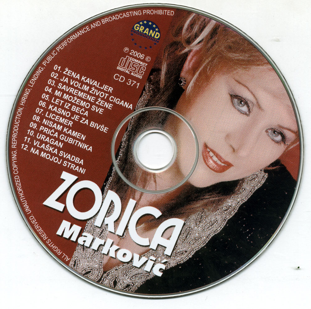 Zorica Markovic 2006 CD