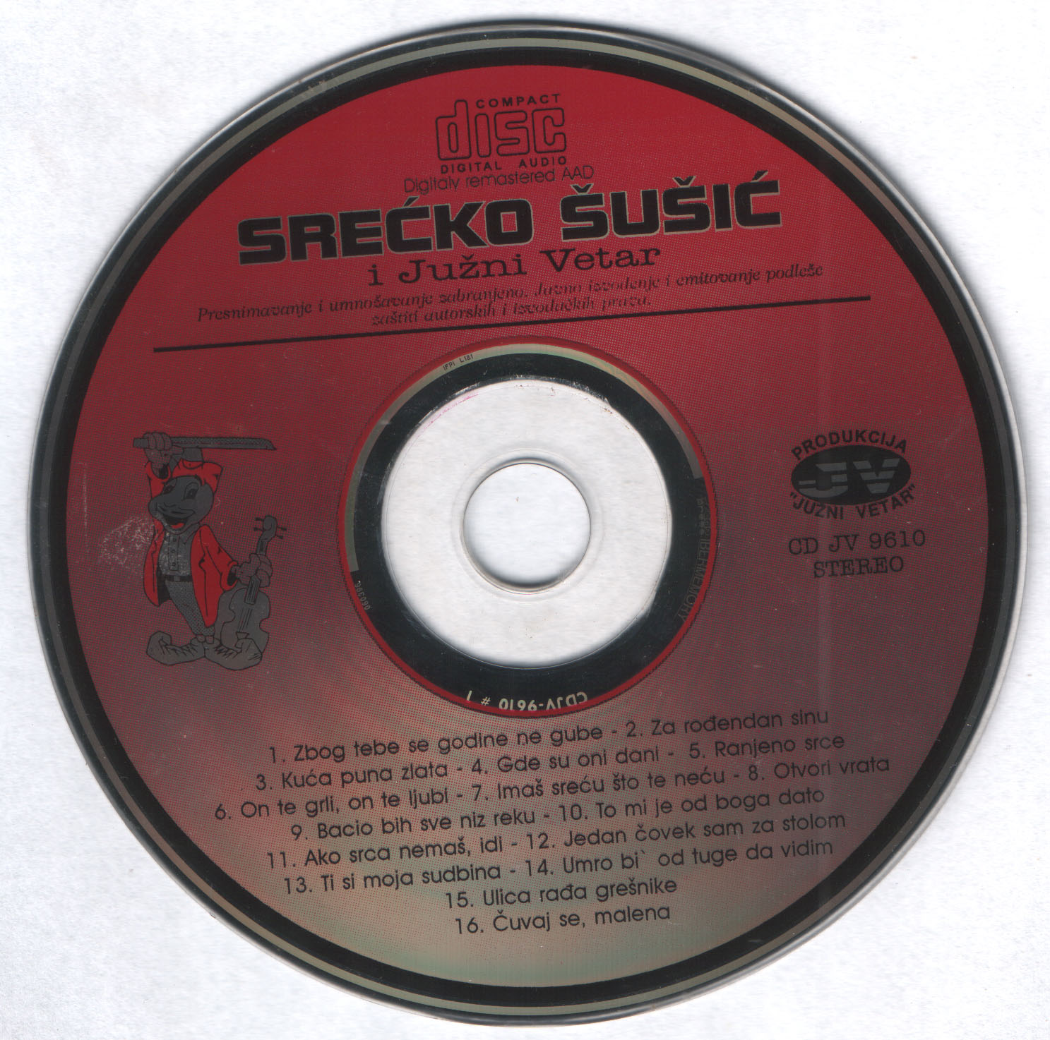 Srecko Susic 1996 Cd